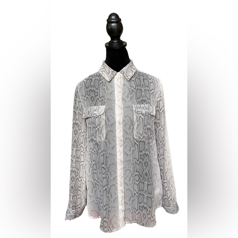 Old Navy: Snakeskin Button Down Shirt